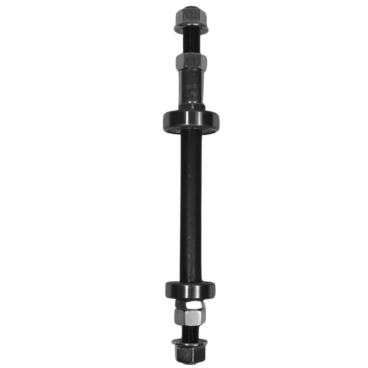 Eixo Traseiro MTB Shun Feng 185mm Aço Preto Grosso 3/8 Com Rolamento