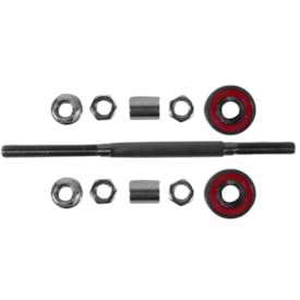 Eixo Traseiro Saiguan 200mm Aço Preto Grosso 3/8 Com Rolamento