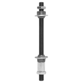 Eixo Traseiro Shun Feng 145mm Aço Preto Grosso Furado 3/8