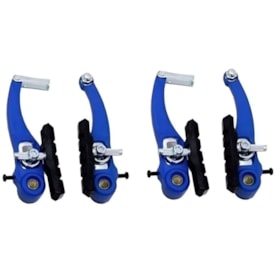 Freio V.Brake Importado Pino Nylon Azul Completo Sem Maçaneta