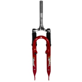 Garfo Suspensão Bike Aro 20 Logan Standard Aço Vermelho