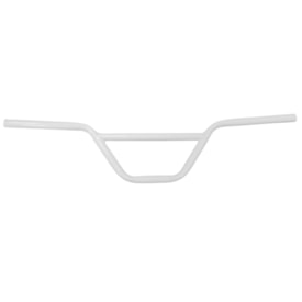 Guidão BMX Tubo Cross Compet Aço Branco 780mm X 23mm