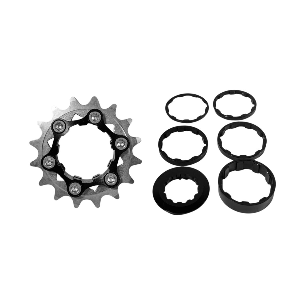 Kit Cog Kook 16 Dentes Alumínio Com Espaçador