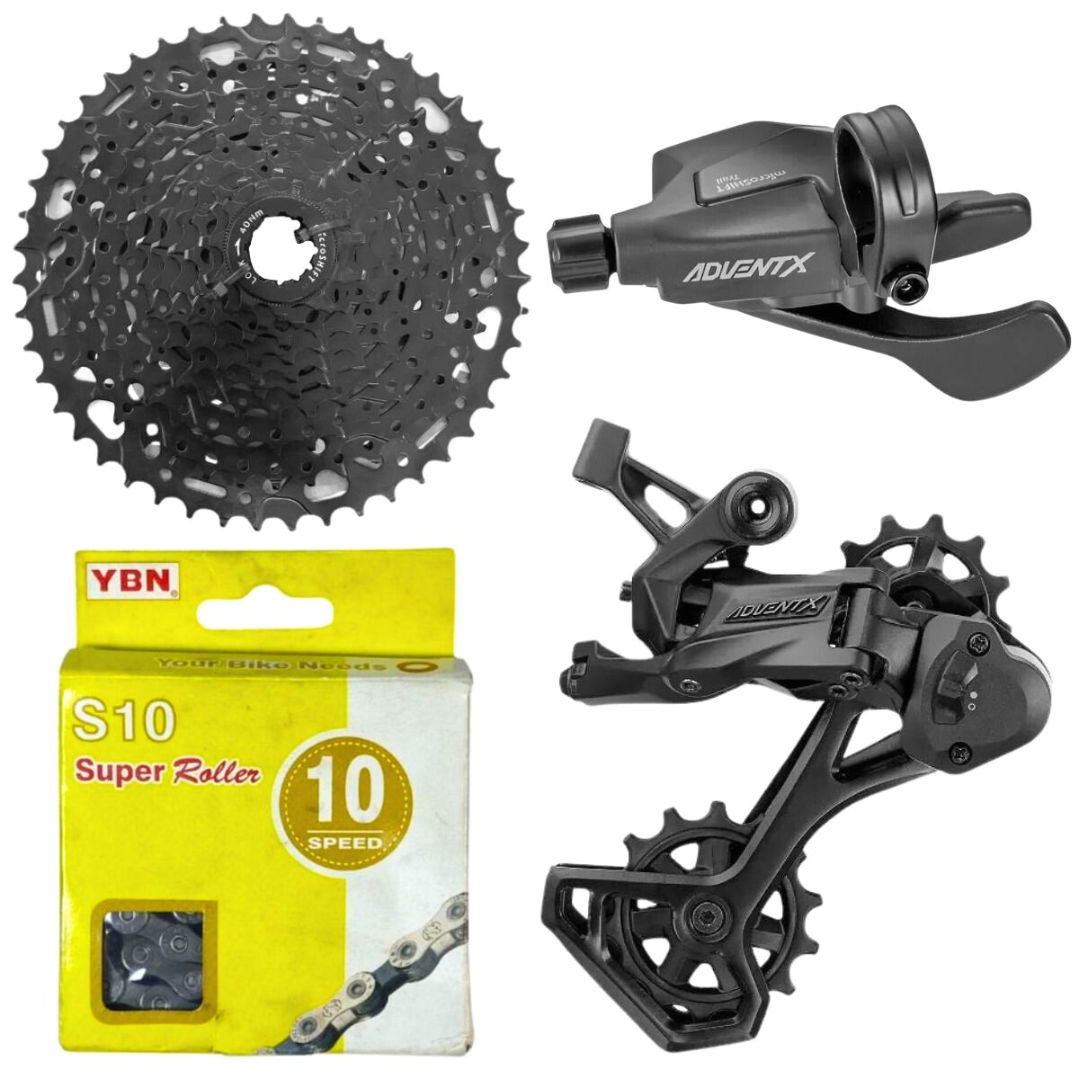 Kit Relação Microshift Adventx 10 Velocidades