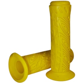 Manopla Bike Circuit Interlagos Amarelo Borracha 130mm