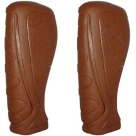 Manopla Bike Importado Confort Marrom Borracha 120mm