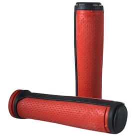 Manopla Bike LTX Preto Vermelho Gel 130mm