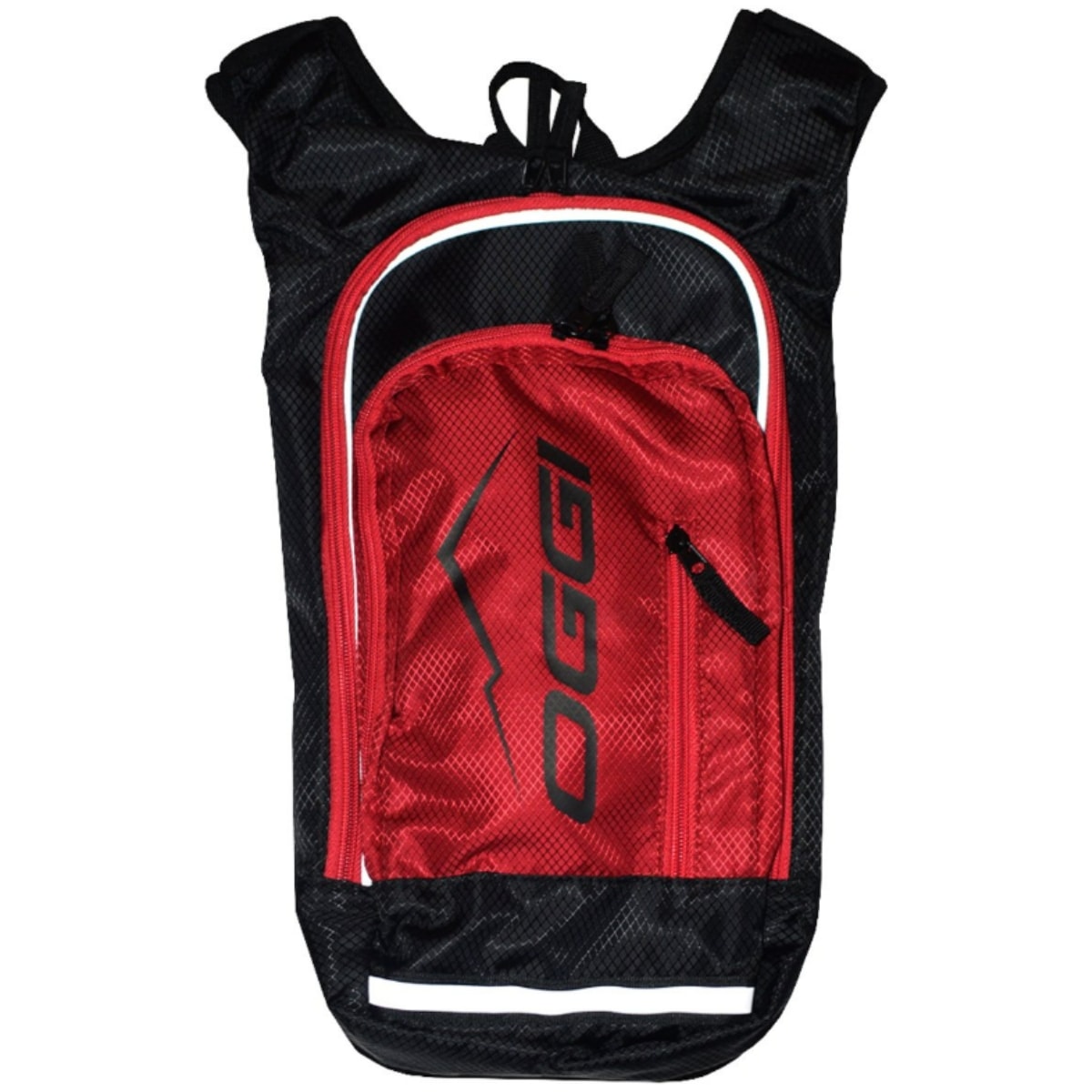 Mochila Hidratação Oggi First Club Wheel Preto e Vermelho 2L + 4L Carga