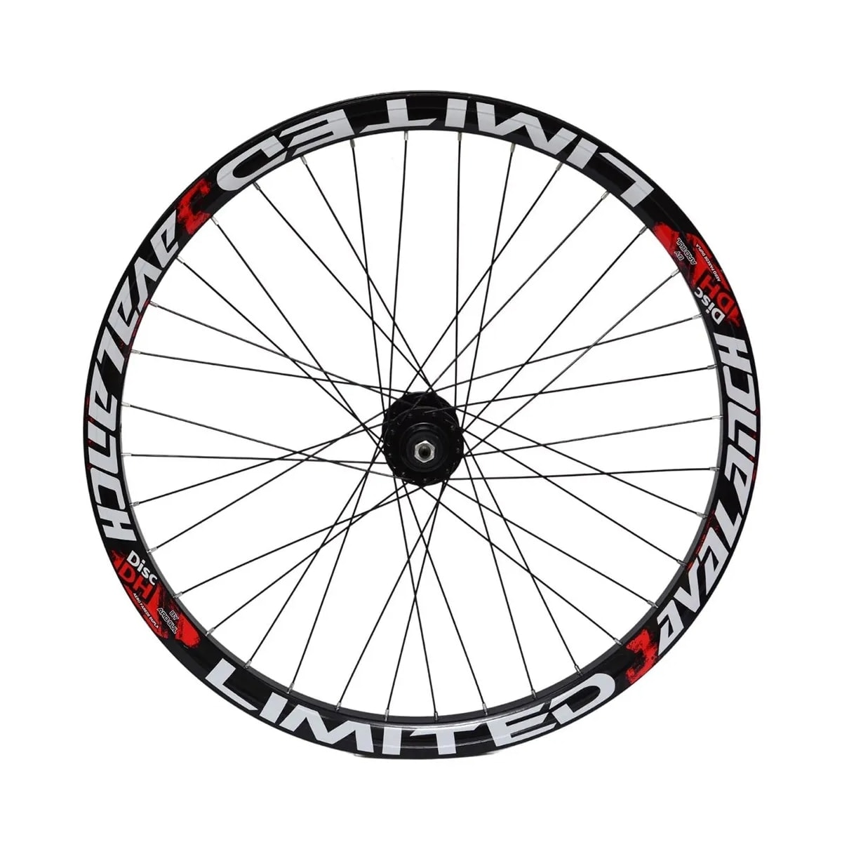 Par de Roda 26 Avalanch Cubo K7 Freio Disco 36 Furos Preto