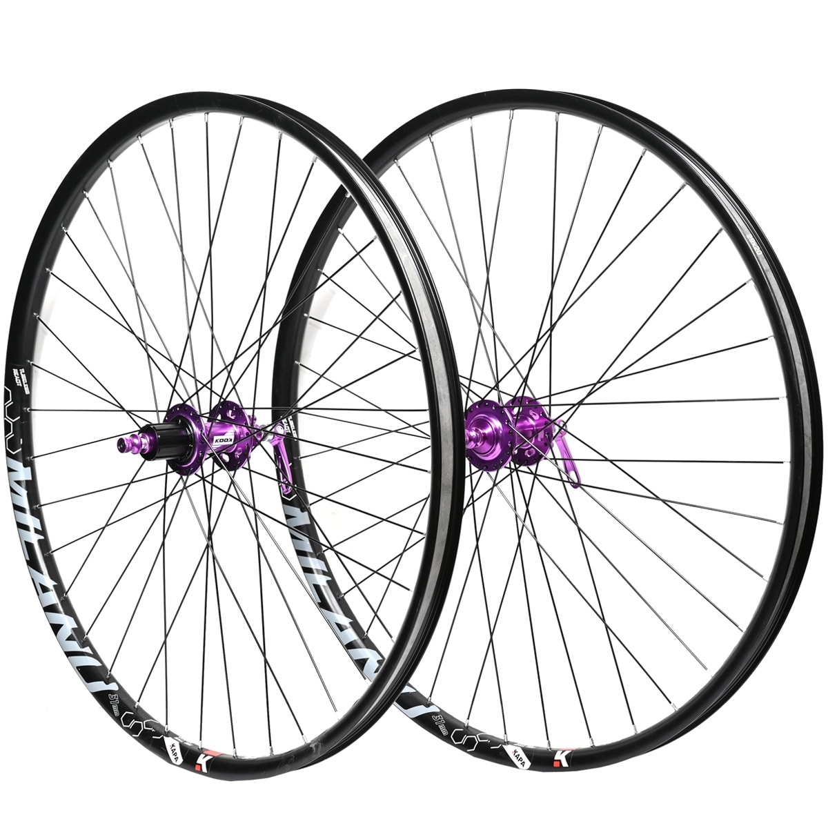Par Rodas 29 Cubos Kook 36 Furos Aros KAPA Milano Tubeless