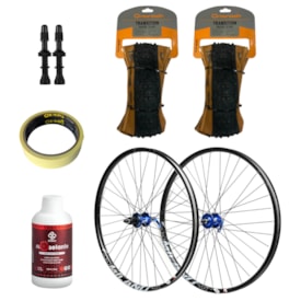 Par Rodas Kapa Milano + Par Pneus Ontrack Transition + Kit Tubeless