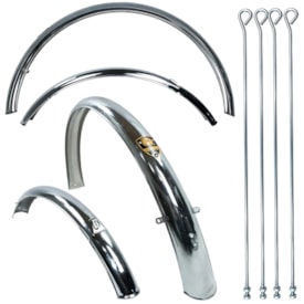 Paralama de Bicicleta BC Caixão Importado Cromado Com Haste