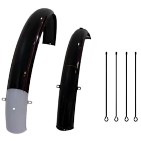 Paralama de Bicicleta BC Comander Caixão Preto Com Haste