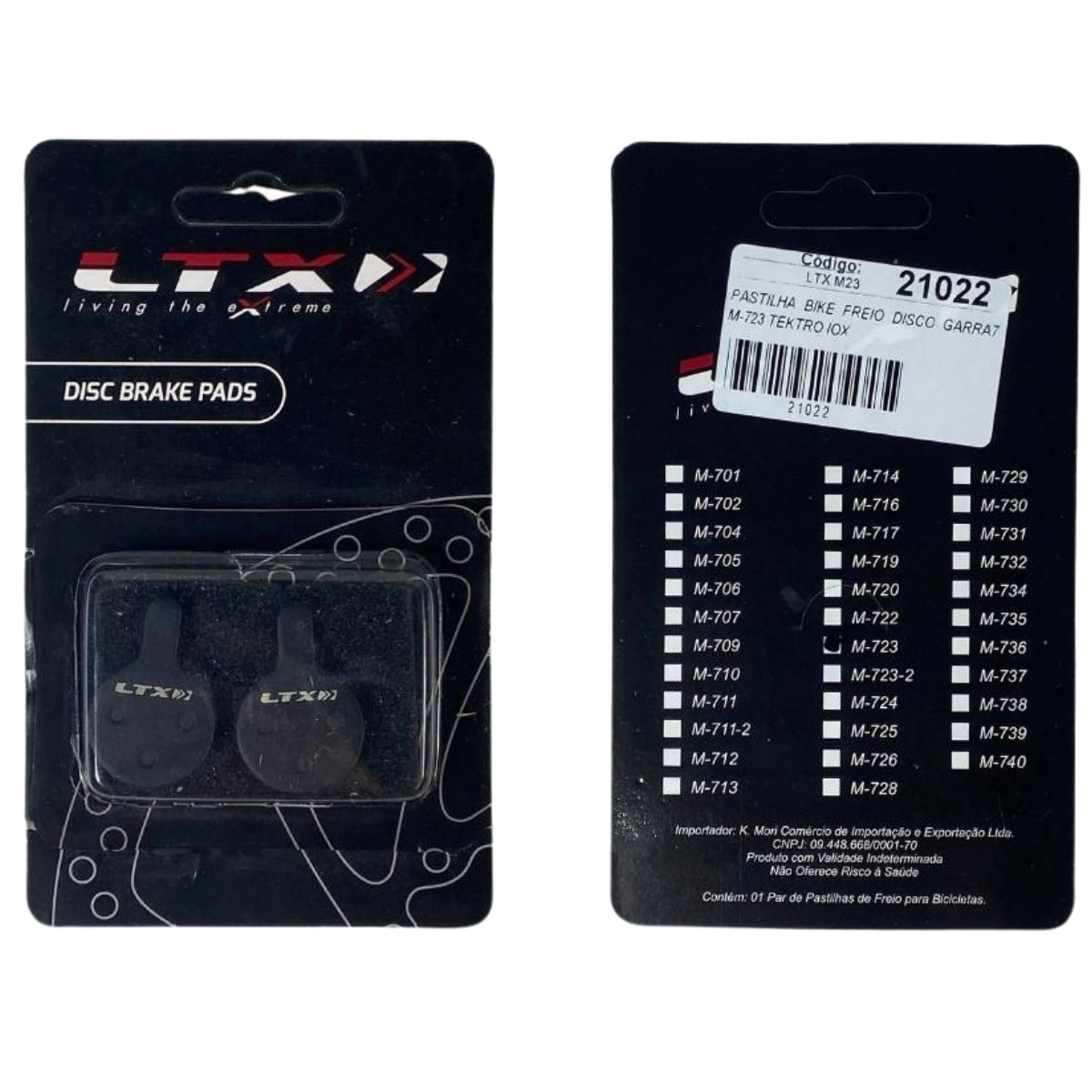 Pastilha Freio de Bicicleta Garra7 M-723 Semi Metálico