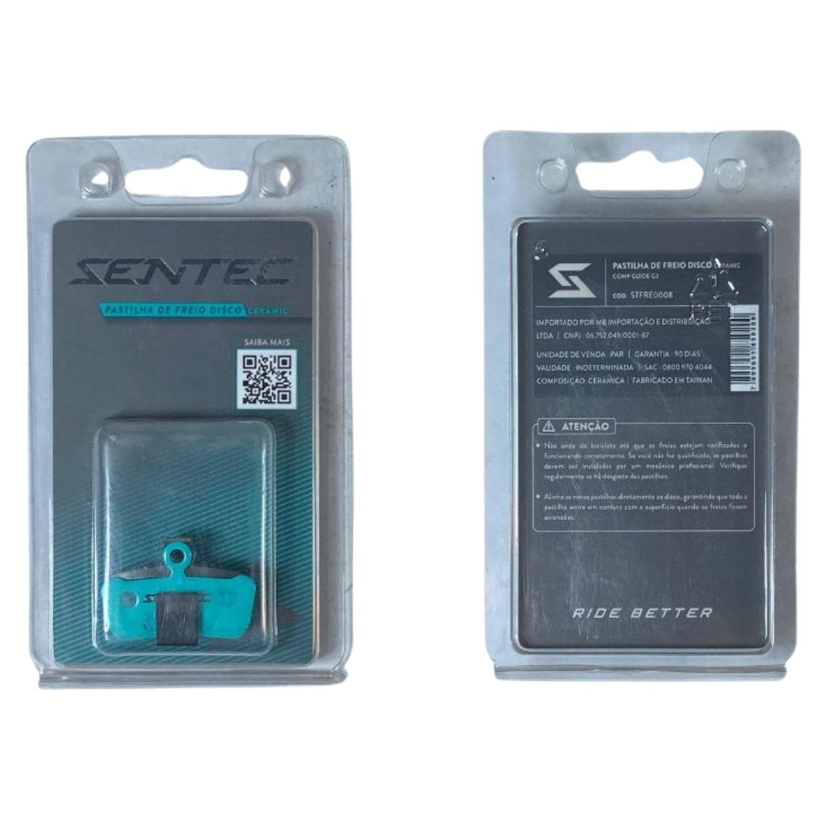 Pastilha Freio de Bicicleta Sentec Coldsys Comp M616 Cerâmica