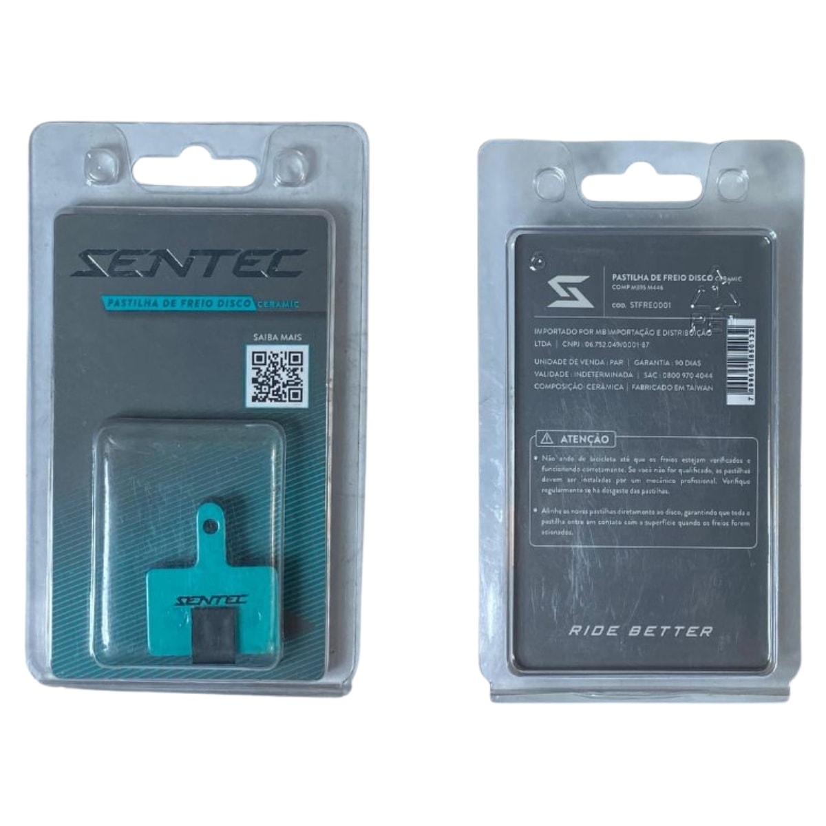 Pastilha Freio de Bicicleta Sentec Coldsys Comp M616 Cerâmica