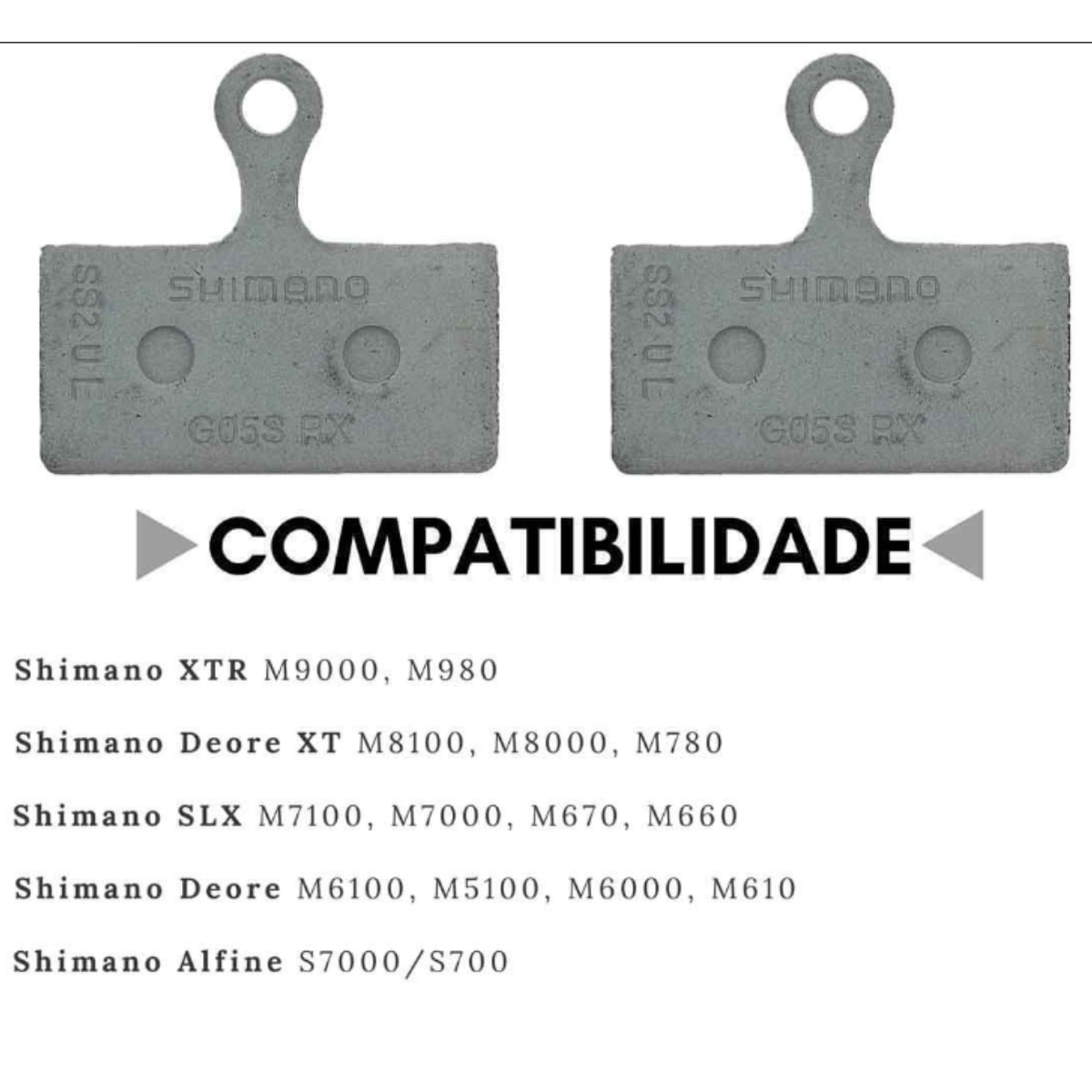 Pastilha Freio Shimano Deore G05S Resina