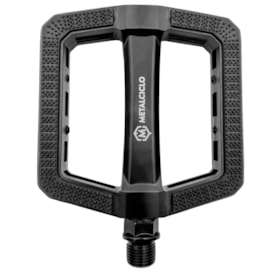 Pedal Bike Metalciclo Gripp Inglês 9/16 Alumínio Preto