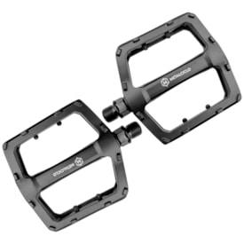 Pedal Bike Metalciclo Kromo Inglês 9/16 Alumínio Preto