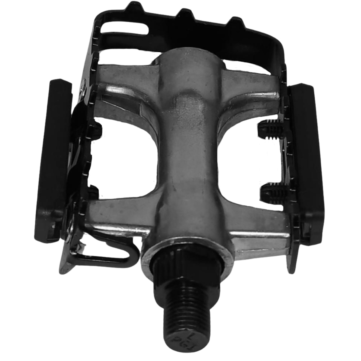 Pedal Bike Ningbo MTB Sueco 1/2 Prata e Preto Alumínio