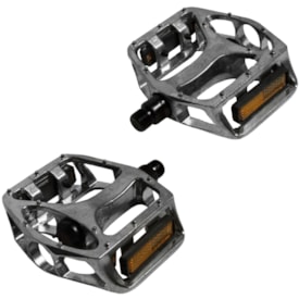 Pedal Bike Saiguan Plataforma Inglês 9/16 Prata Alumínio