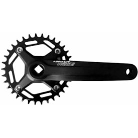 Pedivela Alumínio Single Absolute Wild II 34 Dentes Preto 175mm