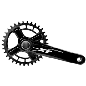 Pedivela Alumínio Single Kapa XT 34 Dentes Preto 170mm