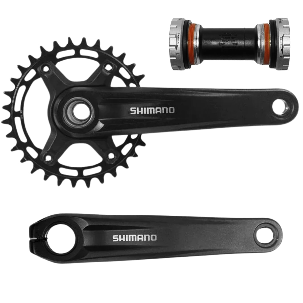 Pedivela Bicicleta Shimano Deore FC MT510 32D 175mm Com movimento