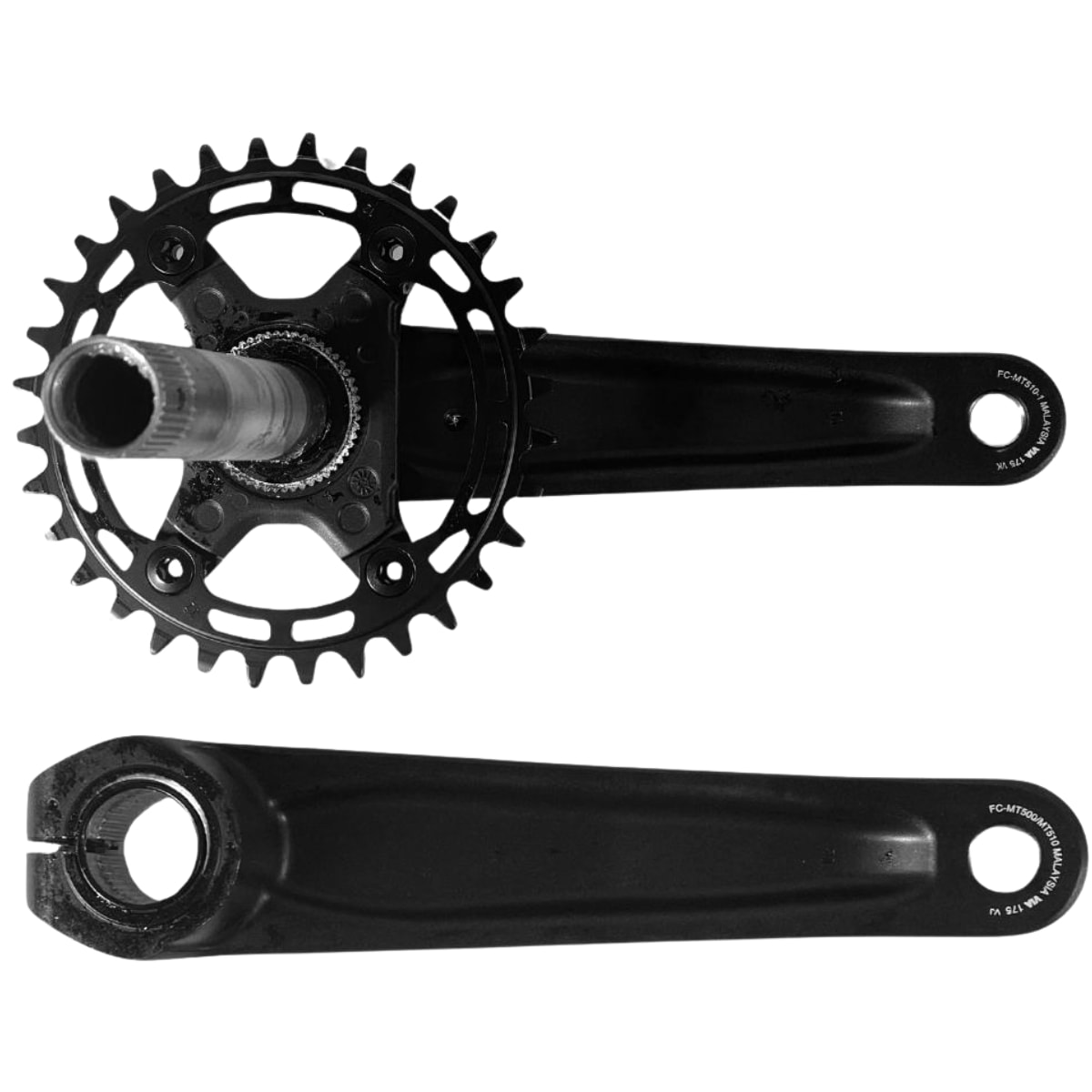 Pedivela Bicicleta Shimano Deore FC MT510 32D 175mm Sem movimento Central