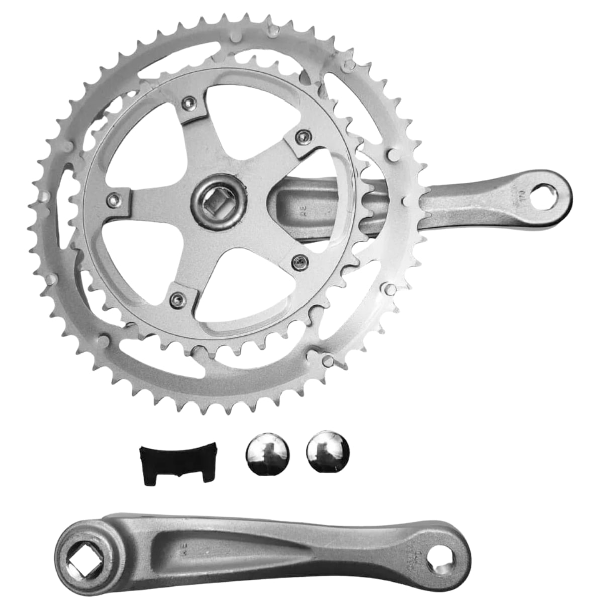 Pedivela Duplo Sugino 39-53 Dentes 170mm Polido