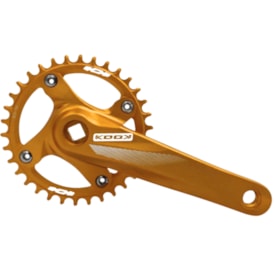 Pedivela Single Kook Dourado 34 Dentes 170mm