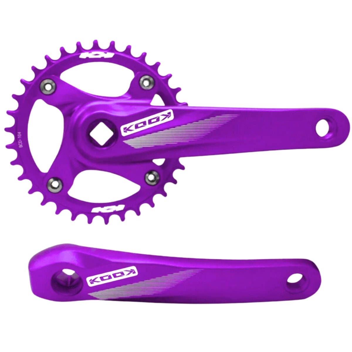 Pedivela Single Kook Roxo 34 Dentes 170mm