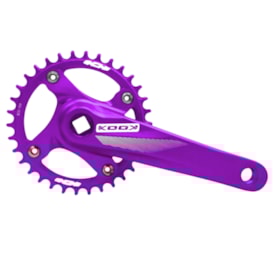 Pedivela Single Kook Roxo 34 Dentes 170mm