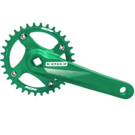 Pedivela Single Kook Verde 34 Dentes 170mm