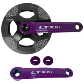 Pedivela Single LTX 36 Dentes 152mm Preto e Roxo