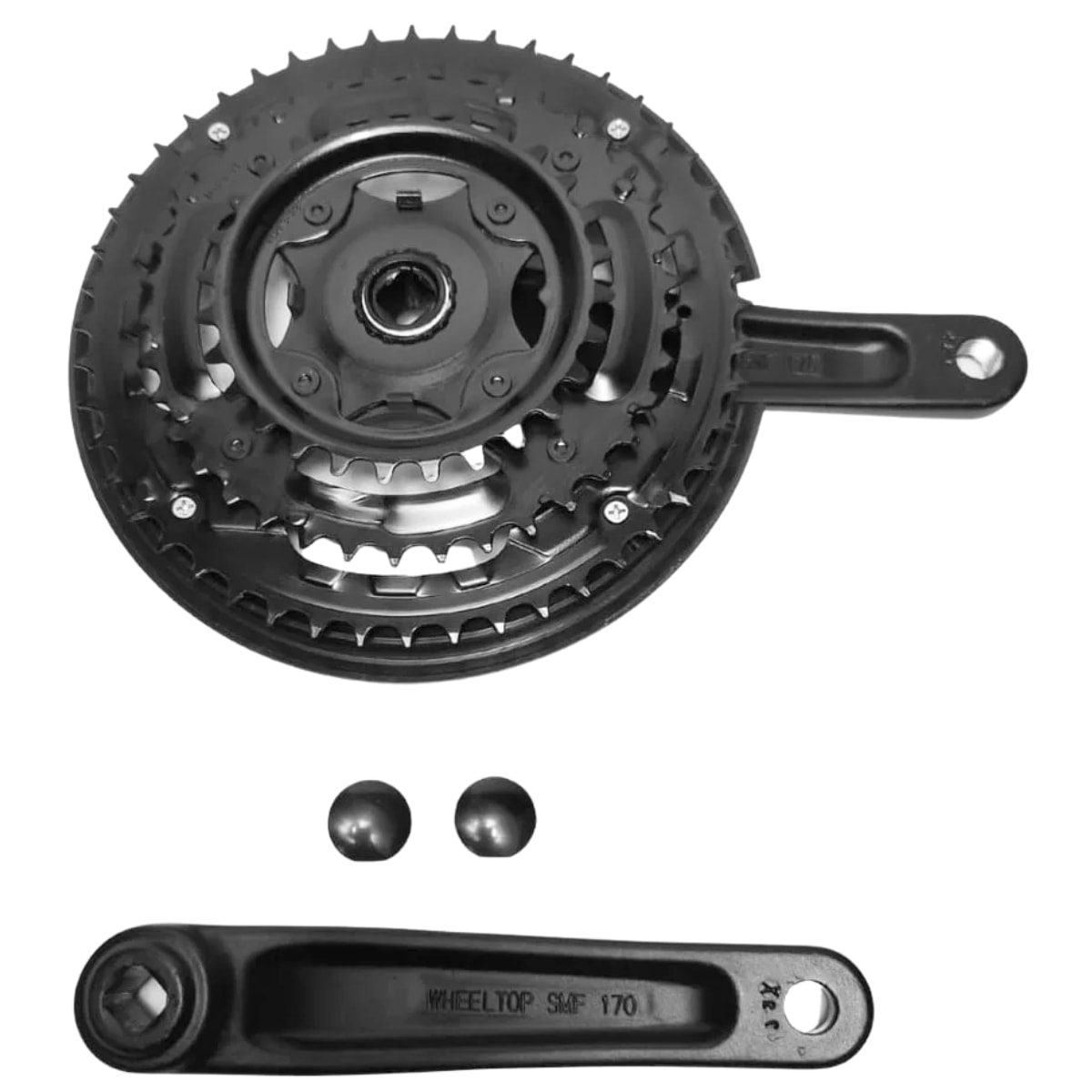 Pedivela Triplo Logan 28-38-48 Dentes 175mm Alumínio