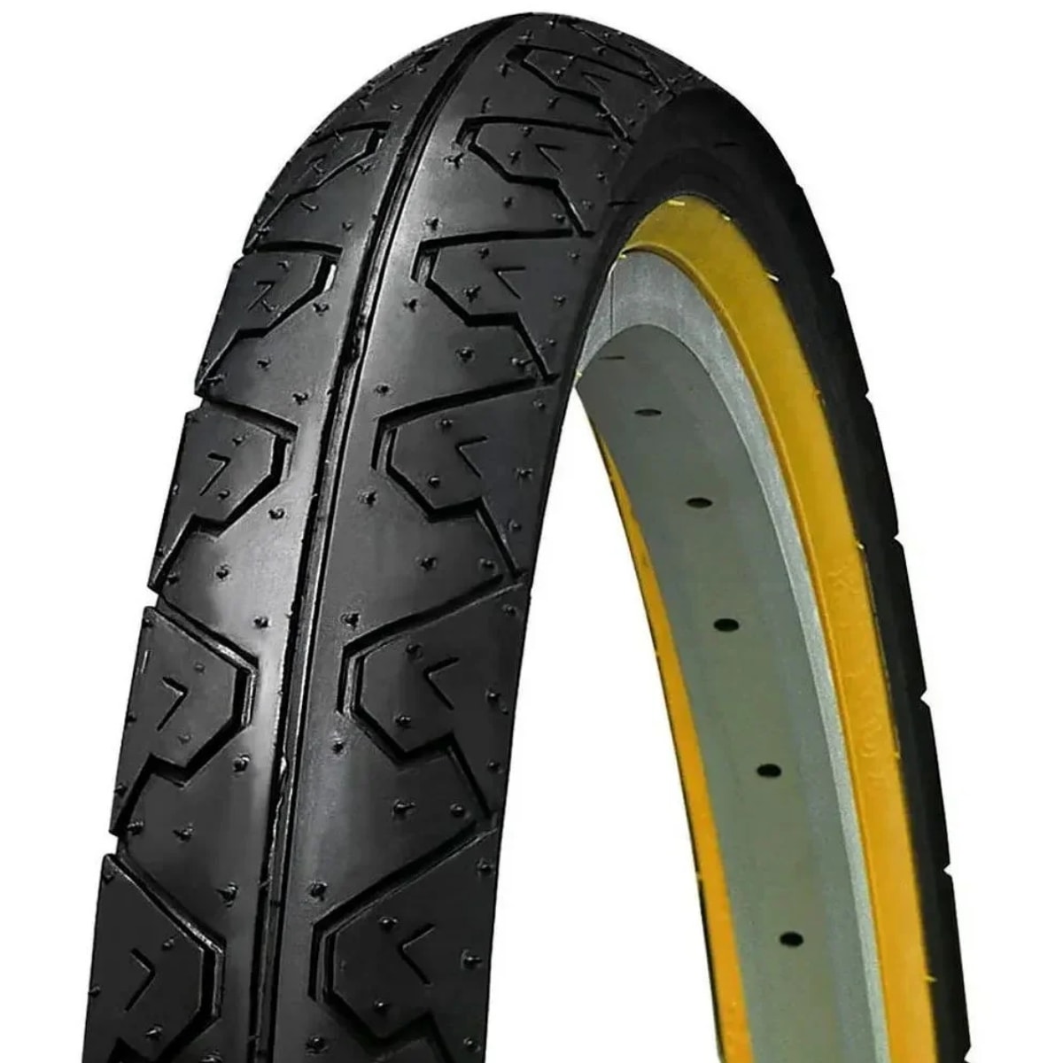 Pneu 26x1.1/2x2 Kenda Slick K90 Faixa Amarela