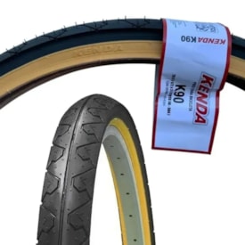 Pneu 26x1.1/2x2 Kenda Slick K90 Faixa Amarela