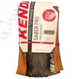 Pneu 29x2.20 Kenda Saber Kevlar Preto Faixa Marrom