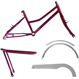 Quadro de Bicicleta Aro 20 Samy Holiday Com Garfo