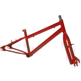 Quadro de Bicicleta Aro 20 Utra Freestyle Rebaixado Vermelho