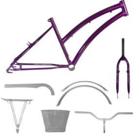 Quadro de Bicicleta Aro 24 Samy Dolphin Com Kit