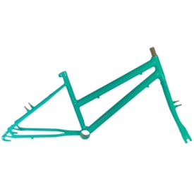 Quadro de Bicicleta Aro 24 Samy Horizon Azul Turquesa Com Kit