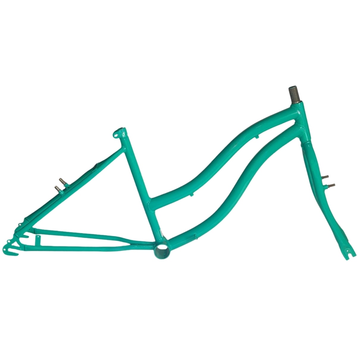 Quadro de Bicicleta Aro 24 Samy Jady Azul Turquesa Com Kit