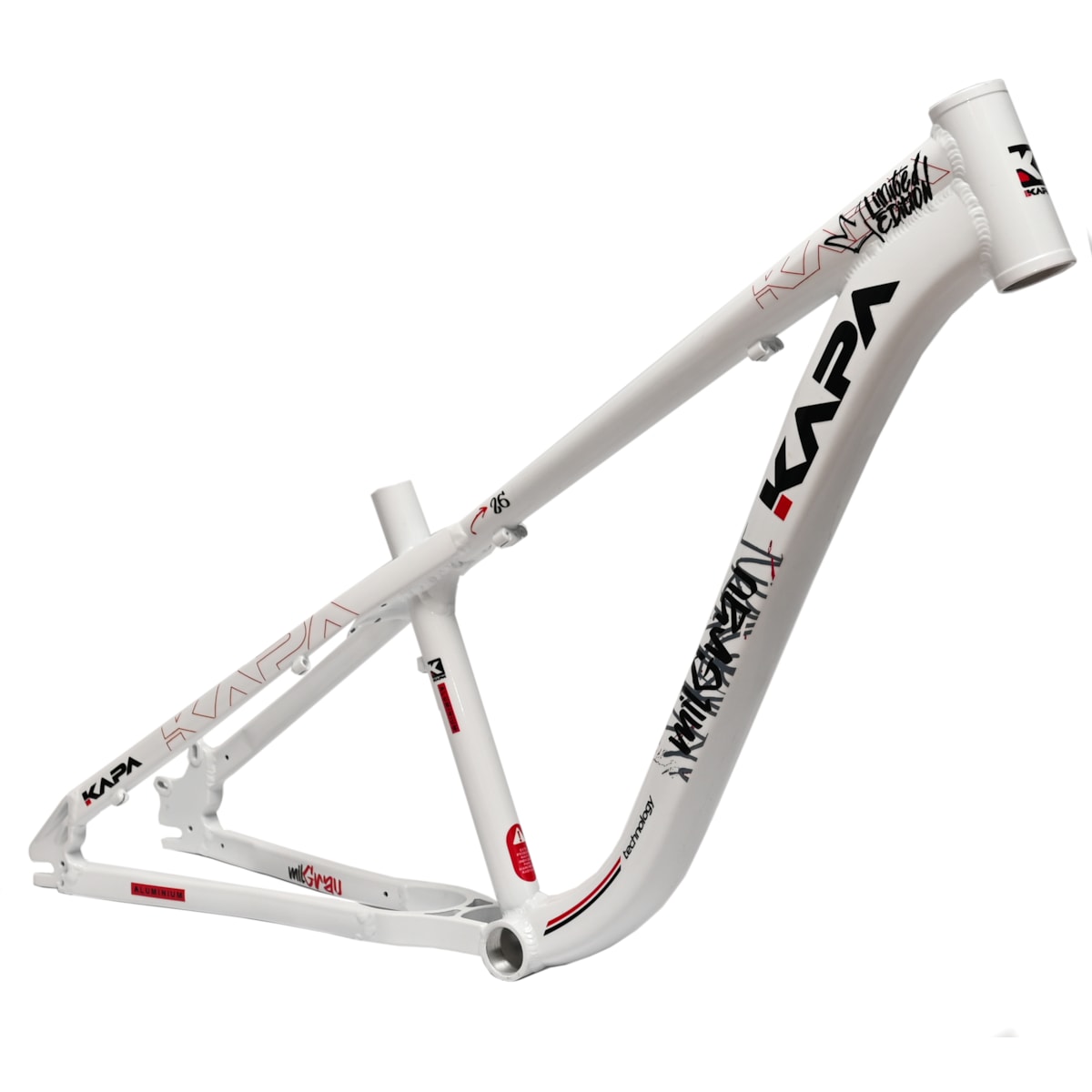 Quadro de Bicicleta Aro 26 Kapa Mil Grau Freeride