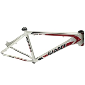 Quadro de Bicicleta Aro 26 MTB Giant ATX Elite Branco e Vermelho