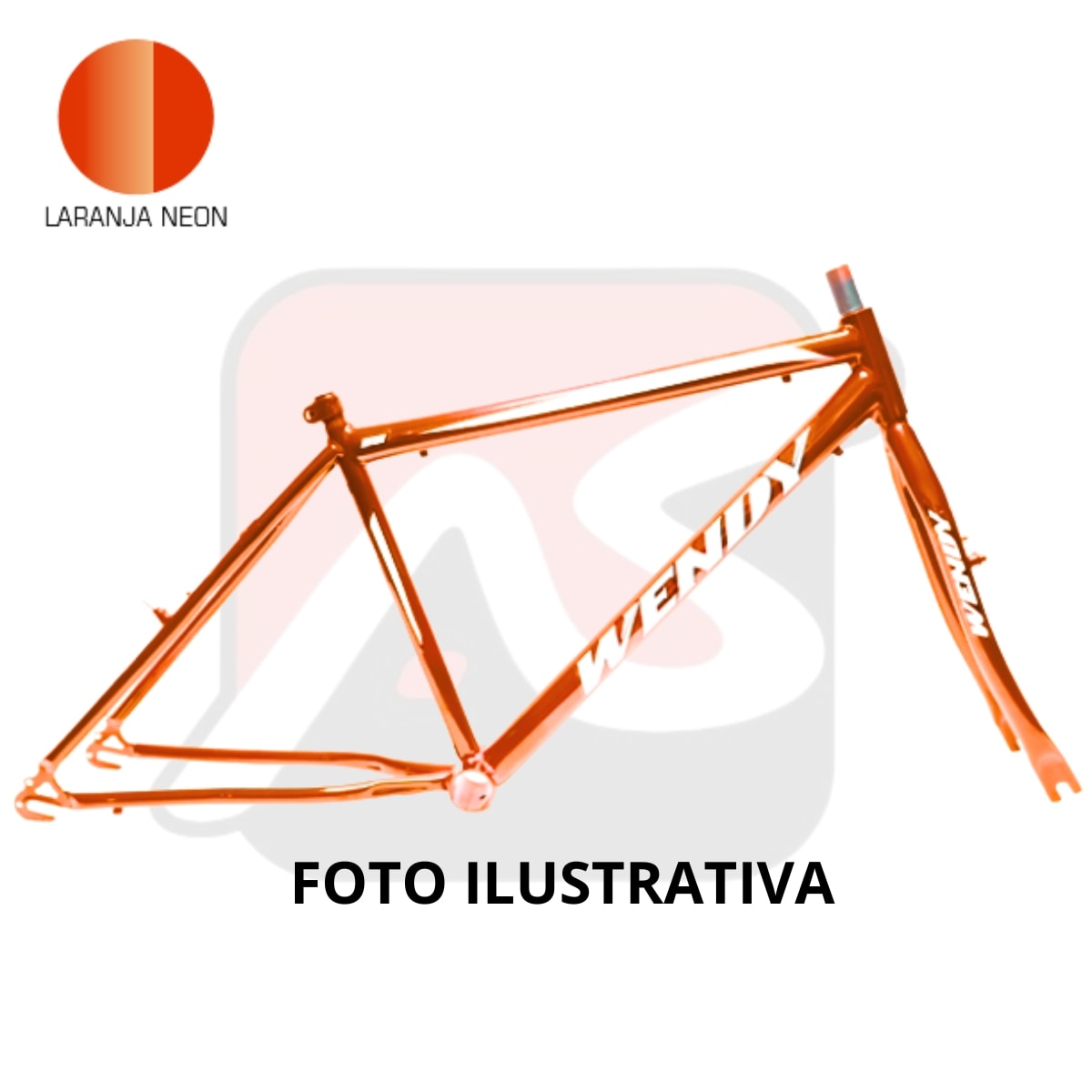 Quadro de Bicicleta Aro 26 Wendy Rebaixado Masculino Com Garfo