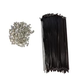 Raio Fino 185x2,00mm Aço Importado Comum Preto Groza