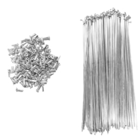 Raio Fino 190x2mm Inox Importado Zincado 36 Raios