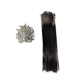 Raio Fino 280x2,00mm Aço Importado Comum Preto Groza